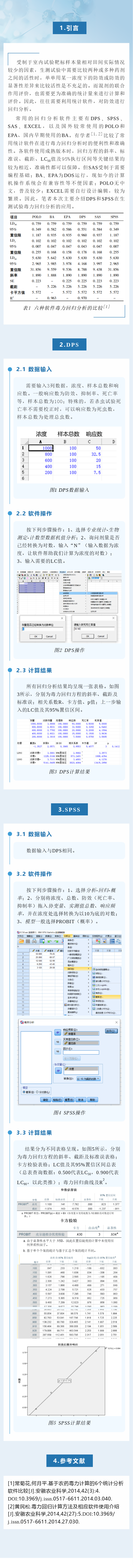回归分析在生测试验中的应用